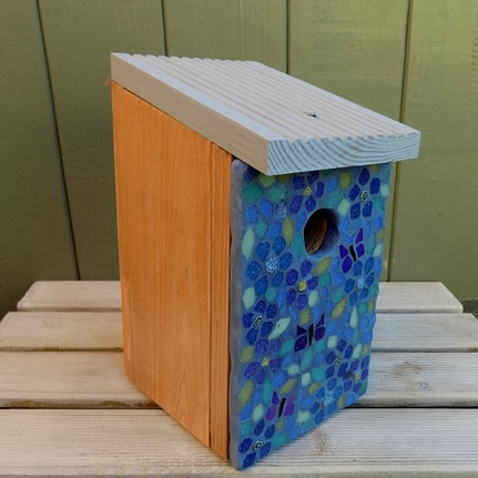 Mosaic Bird Nest Box